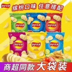 乐事（Lay's）薯片70克(6包）办公室零食膨化小吃 【6...